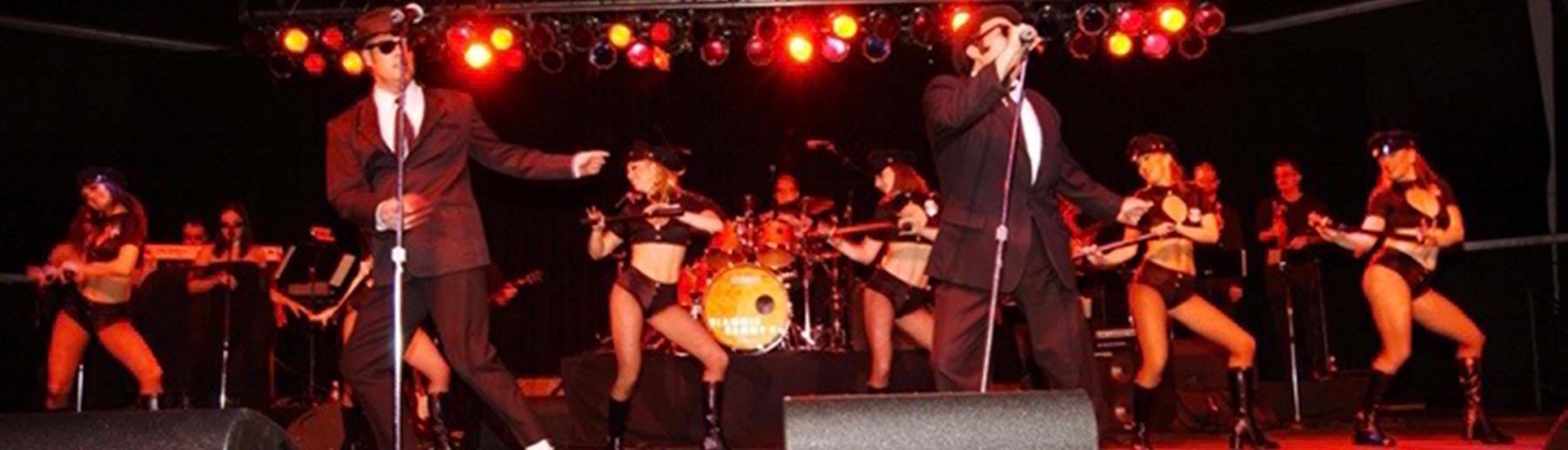 Carmen Romano’s Blues Brothers Live, featuring Russ Peters as Elwood