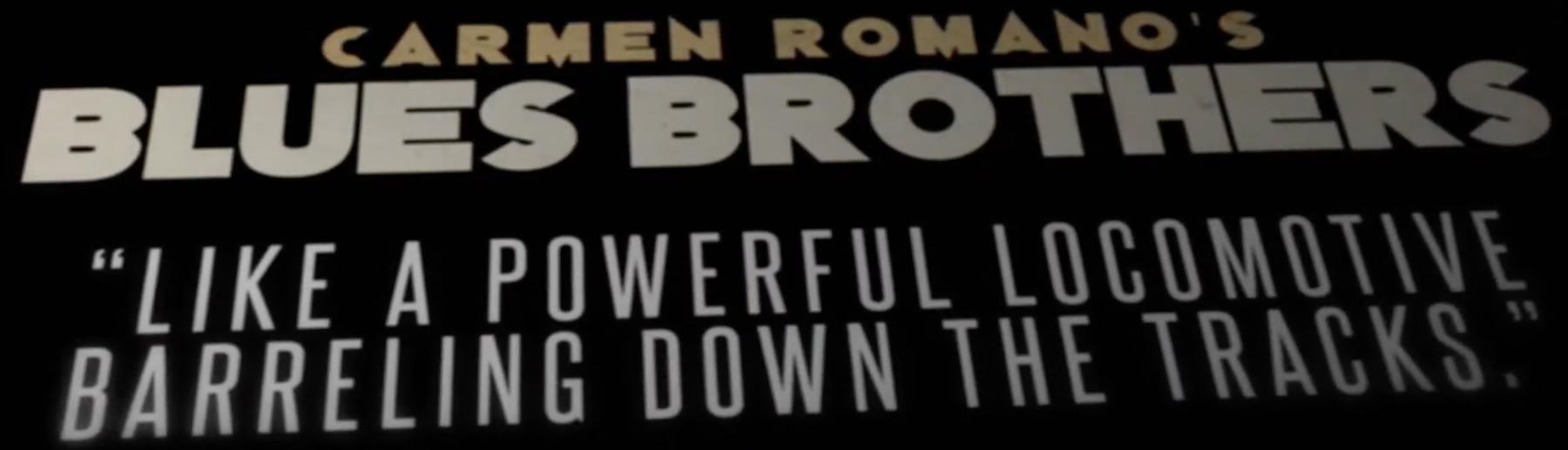 Carmen Romano’s Blues Brothers Live, featuring Russ Peters as Elwood